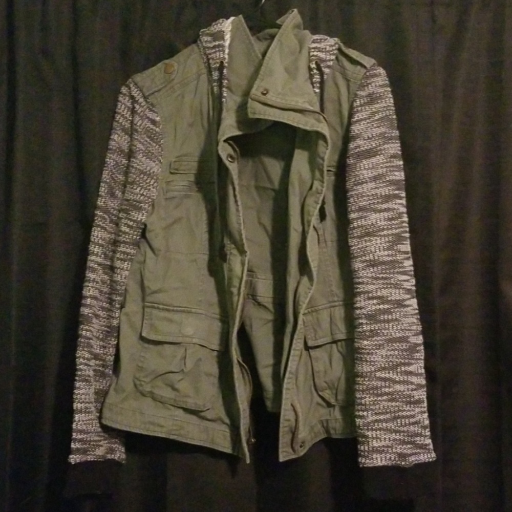 Cozy green jacket!